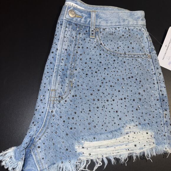 PacSun Blue Rhinestone Jean Shorts - Picture 4 of 5